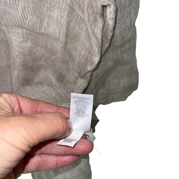 J Jill Womens Top Size XL Gray Gauzy Knit Lagenlook Crew Neck Casual New - Picture 8 of 11